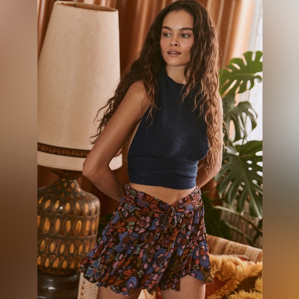 Free People Orchid Convertible Open-Back Sweater Tank